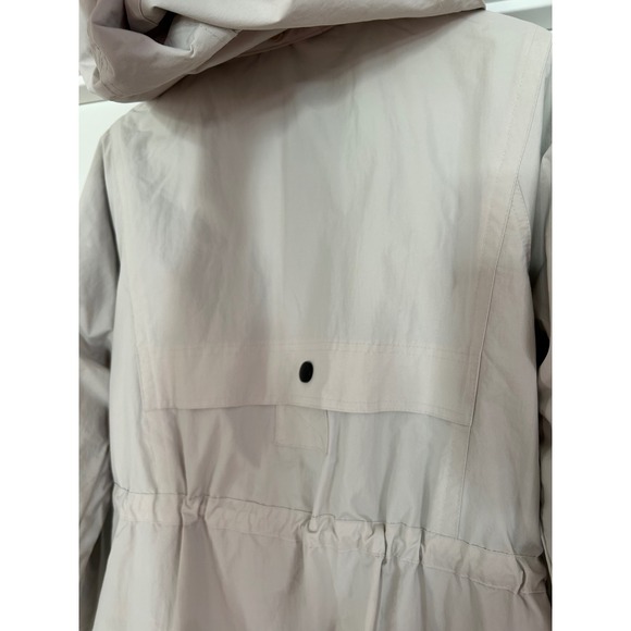 Vintage Tudor Court Beige Hooded Anorak Parka Jacket Womens Medium Adjustable‎ - Picture 5 of 6